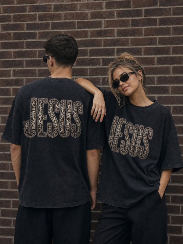 Футболка Jesus (леопард)